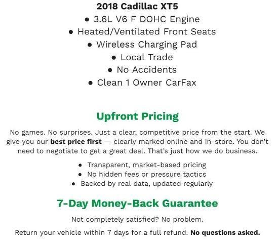 2018 Cadillac XT5 Premium Luxury AWD