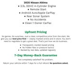 2025 Nissan Altima SV