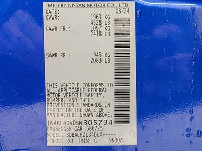 2025 Nissan Altima SV