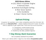 2025 Nissan Altima SV