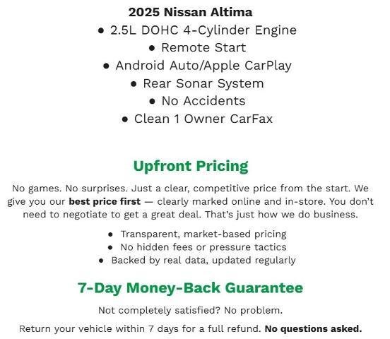 2025 Nissan Altima SV