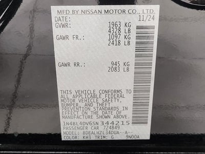 2025 Nissan Altima SV