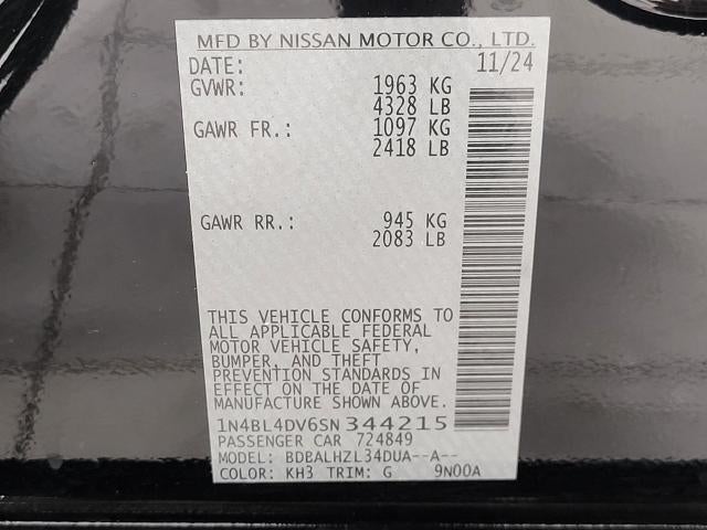 2025 Nissan Altima SV