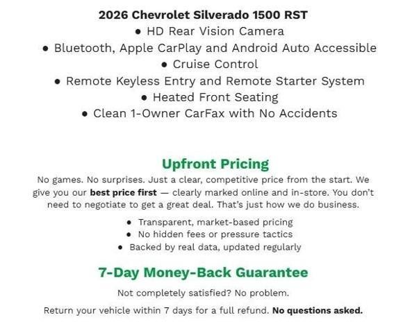 2026 Chevrolet Silverado 1500 RST