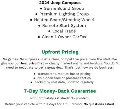 2024 Jeep Compass Latitude Lux FWD