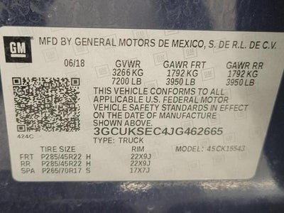 2018 Chevrolet Silverado 1500 LTZ