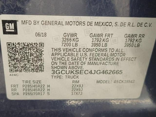 2018 Chevrolet Silverado 1500 LTZ