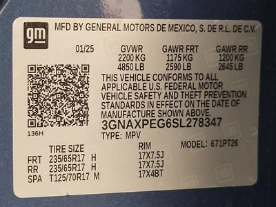 2025 Chevrolet Equinox LT