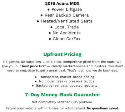 2016 Acura RDX Advance Pkg