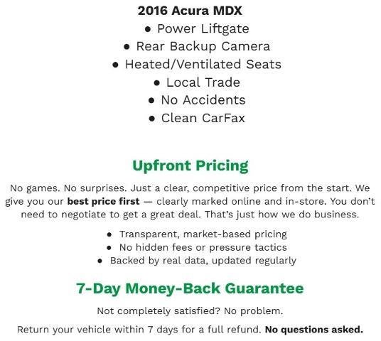 2016 Acura RDX Advance Pkg