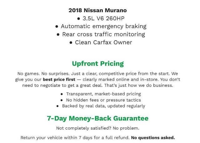 2018 Nissan Murano Platinum