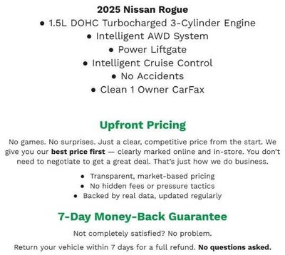 2025 Nissan Rogue SV Intelligent AWD