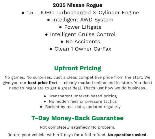 2025 Nissan Rogue SV Intelligent AWD