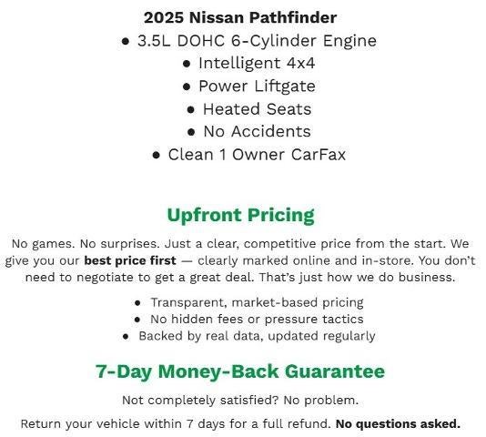 2025 Nissan Pathfinder SV