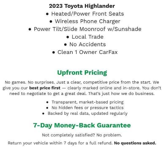 2023 Toyota Highlander XLE